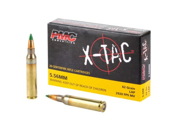 PMC Ammunition X-TAC 5.56NATO 62 Grain 20 Round Box